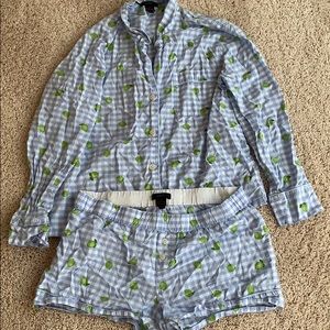 Jcrew Lime Pajamas